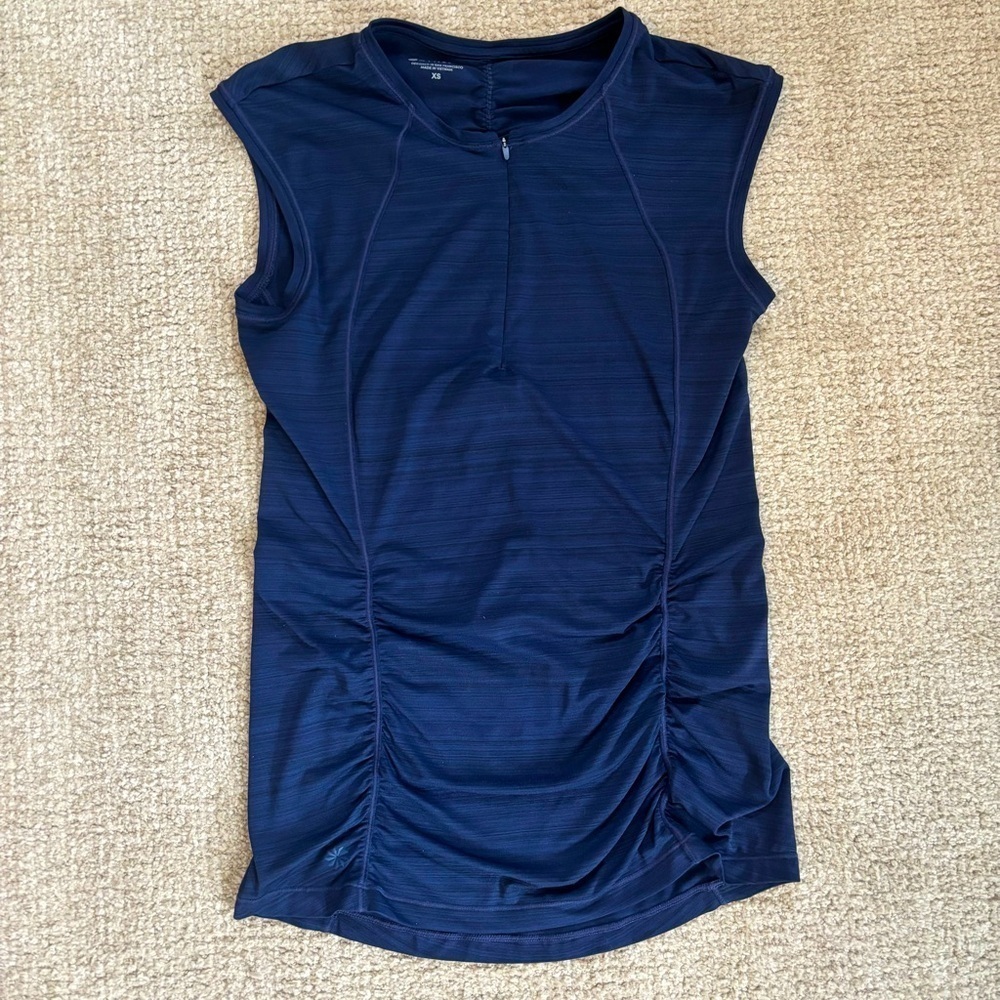 Athleta Pacifica Run Bike Navy Top - size XS​​​